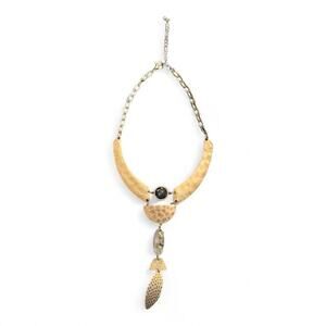 Danielle Nicole Gold/Blue Y Shaped Necklace w/ Gemstones